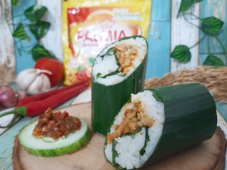 Nasi Bakar Tempe Ikan Teri Medan