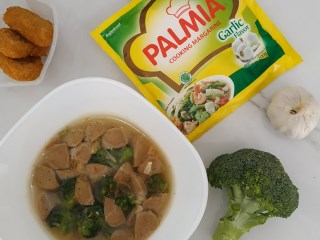 YummyXPalmia resep Brokoli siram Bakso