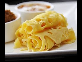 Roti Jala Saus Keju