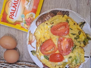 Telur Dadar Tomat Ala Mamak