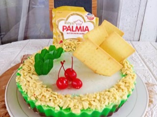 Biskuit Kelapa Pandan Talam Cake