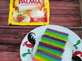 Steam Rainbow Cake